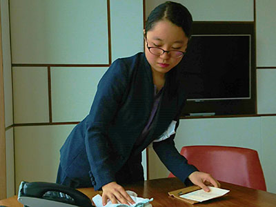 東京都立芝商業高校インターンシップの様子