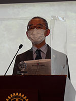 安部社会奉仕委員長