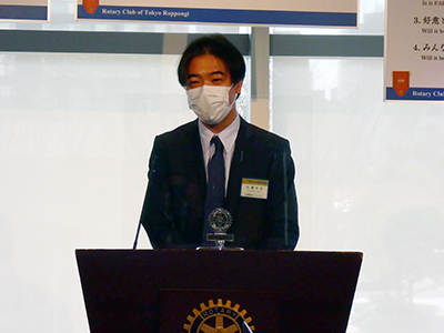 佐藤会員の挨拶