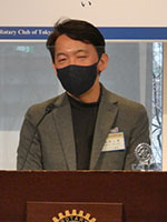 髙栁副会長新年挨拶の様子