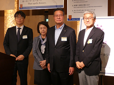 宮下永二さんの入会式