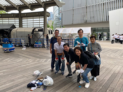 六本木クリーンアップの様子