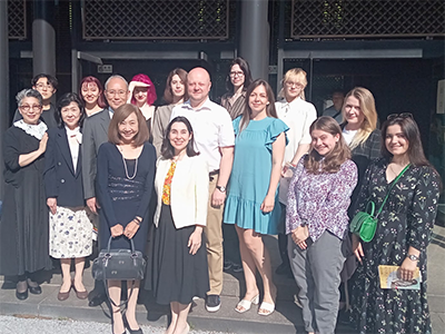 NOH&KYOGENに参加したウクライナ学生たち