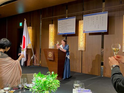 年度末夜間例会の様子