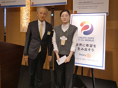 米山奨学生、金秀彬（キムスビン）さん