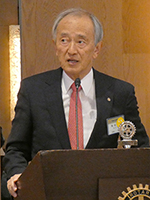 鳥居会長新年挨拶の様子