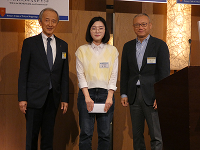 米山奨学生、金秀彬（キムスビン）