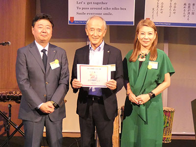 ロータリー賞受賞の様子