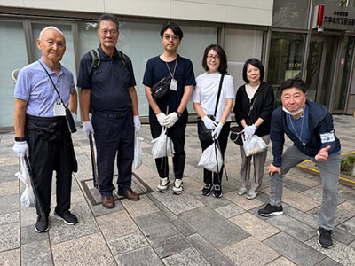 六本木クリーンアップの様子